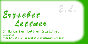 erzsebet lettner business card